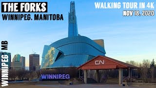 The Forks | Winnipeg, Manitoba | Walking Tour In 4K | Pandemic Edition