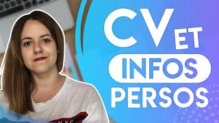 CV : QUELLES INFORMATIONS PERSONNELLES METTRE ?