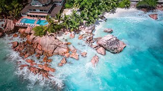 Seychelles La Digue drone cinematic