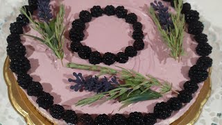 Cheesecake more e lavanda , un dolce fresco , profumato e rilassante grazie all'estratto di lavanda♥