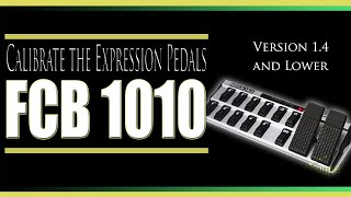 How to Calibrate The Expression Pedals on the Behringer FCB 1010 in 7easy steps (pre version 1.4)