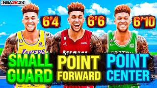 WHAT BUILD HEIGHT IS THE BEST FOR A 5 OUT GUARD IN NBA 2K24?