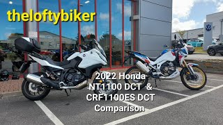 2022 NT1100DCT  CRF1100DCT ES ADV Sp comparison