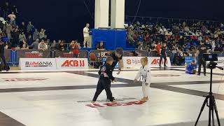 Mihail Filippovic (R) VS Avrora Terenikova/Kids II Gi/Colorful/24 kg/ACBJJ Russian Open Championship