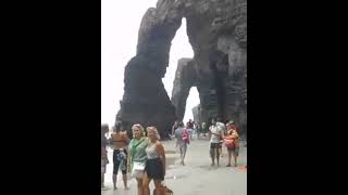 La locura del Monumento Playa de Las Catedrales de San Miguel de Reinantes Ribadeo 1 Agosto