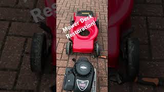 Mower deck strip down and Repaint…#lawnmower #lawnmowers #lawnmowerrepair #restoration #restored