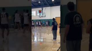 BASKETBALL STEPH CURRY TORCHES CAMPERS AND YELLS ``BOOM`` BEFORE HIS 3'S GO IN #shorts