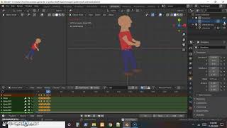 Game Development in Python 2d Sprite Skeleton Animations with Inkscape and Blender Part 4