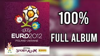 Panini Full Sticker Album Euro Poland-Ukraine 2012 100% - COMPLETE, LLENO, COMPLETO, ЗАПОЛНЕННЫЙ