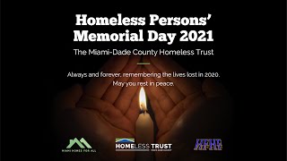 Homeless Persons' Virtual Memorial Service