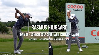 Rasmus Højgaard Golf Swing Driver (DTL & FO views) London Golf Club (Ash Kent - England) August 2021