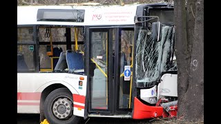 Autobus uderzył w drzewo! Wypadek #shorts