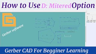 How to Double Miter Corner From Advance Option Gerber CAD software For Begginer Bangla Tutorial