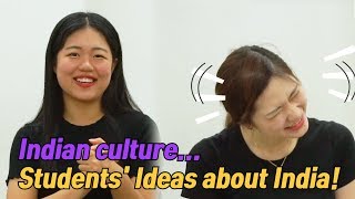 What do Korean cute girls learning Hindi think about India?