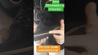 Stitch-Down Construction- new shoemaking course #handmade #drmartens #handmadeboots #drmartensboots