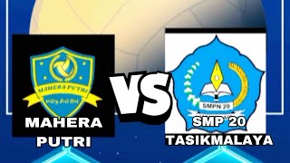 TURNAMEN BOLA VOLY PUTRI ZERRY LASER CUP2023‼️MAHERA PUTRI VS SMP 20 TASIKMALAYA