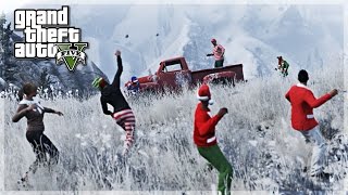 GTA 5 FUNNY MOMENTS ONLINE! - Bad Santa, Snowball Fights and More!