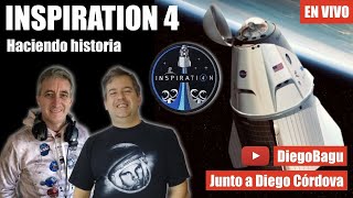 INSPIRATION 4: el LANZAMIENTO | En VIVO, y en ESPAÑOL | Diego Bagú / Diego Córdova