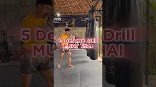 5 Defense Drill MUAY THAI 🔥 #ubudmuaythai #muaythai #muaythaidrills #defense #combatsport #boxing