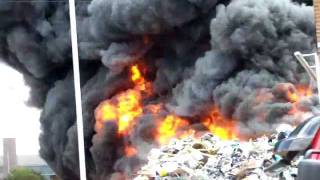 Massive fire in Newcastle upon Tyne 19th may 2011