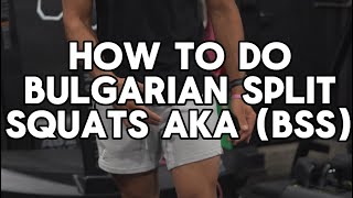 Bulgarian split squats