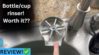 Sink mounted bottle washer review!