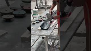 Marble Curved Plate Surface Polishing