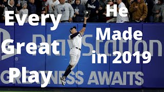 Aaron Judge Complete 2019 Defensive Highlights