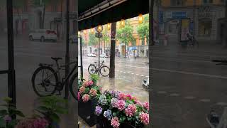 Summer rain in Stockholm