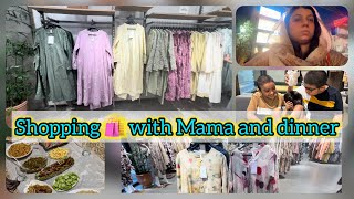 Pakistan series day 14 | Mama kay sath Shopping 🛍️| Ethnic | sapphire | dinner Baji ki teraf