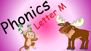 Kids vocabulary - words starting with letter M - Alphabet song | Learn phonics for kids