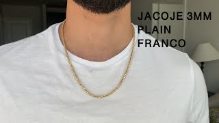 Jacoje's 3MM Franco Chain 22 in. 14KT Review