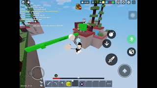 Roblox Bedwars The Argue of  2 Green team members