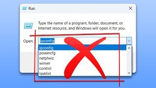 How to Clear the Run Command's History in Windows 11