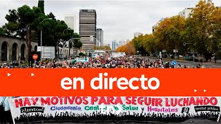 🔴 DIRECTO:  MANIFECTACIÓN en DEFENSA  de la SANIDAD PÚBLICA en Madrid - 12/02/2023