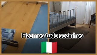 Mudamos o piso do nosso quarto - Vida na Itália 🇮🇹