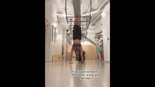 Handstand practice #fitnessmotivation #handstand