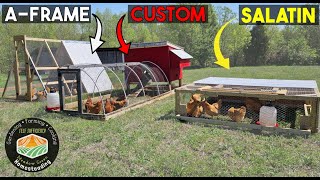 Comparing 3 Chicken tractors & Chicken Shuffle