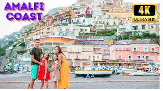 positano amalfi coast 4k