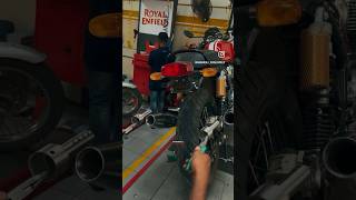 Gt 650 Exhaust Change🔥#youtubeshorts #royalenfield #gt650 #trending #jamkhandi #viral #classic350