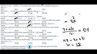 Sec.2 (H.W. Arithmetic sequence) "Algebra"