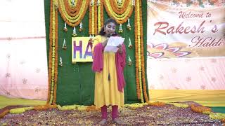 Best song performance by sister on Brother's Haldi#trending #haldi #odiamarriage #khamoshiyan