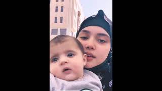 Mashallah famous Couple zarqalen kanwal with Cute baby parform umrah