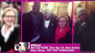 meryl streep and 50 cent get cozy at madison square garden