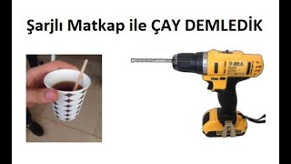 Şarjlı amatkap ile ÇAY DEMLEME