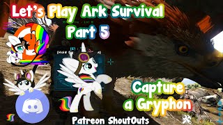 Let's Play Ark Survival Part 5 - Capture a Gryphon!