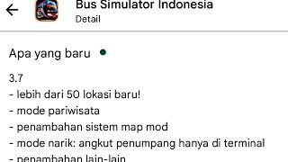 BUSSID UPDATE 3.7 GG PISAN👍