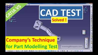 Company Test Methodology || Part Modelling CATIA V5 || CAD Test Techniques