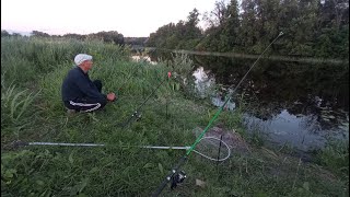 РИБОЛОВЛЯ З НОЧІВЛЕЮ НА КОРМАЧКИ У ПРОЛИВНИЙ ДОЩ. Рибалка на карася