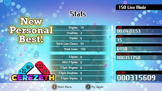 Tetris 99 - 150 Lines Marathon New Personal Best (4:03)